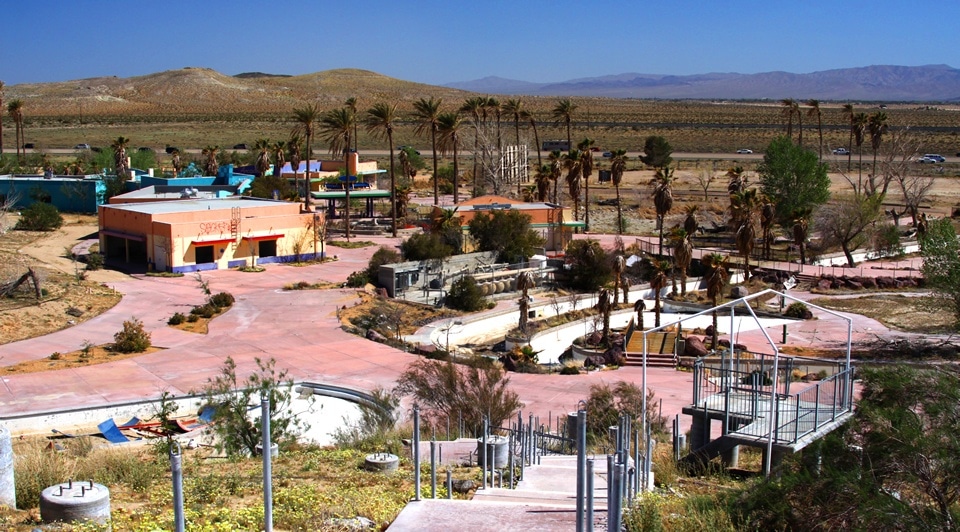 The remnants of Rock-A-Hoola Waterpark 