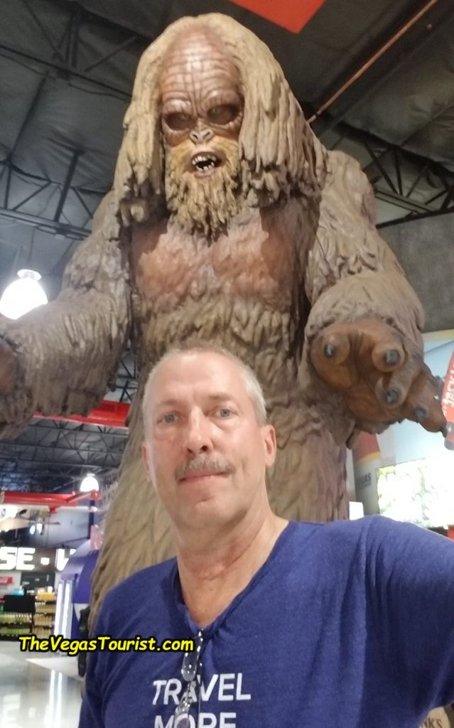 13-foot-tall sasquatch statue that welcomes customers into the Jack Link’s Wild Side store