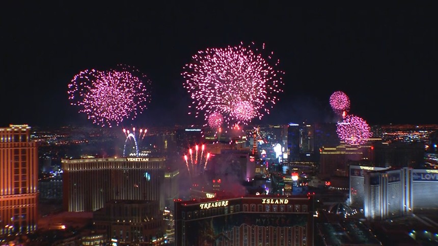 2019 Fireworks on the Las Vegas Strip