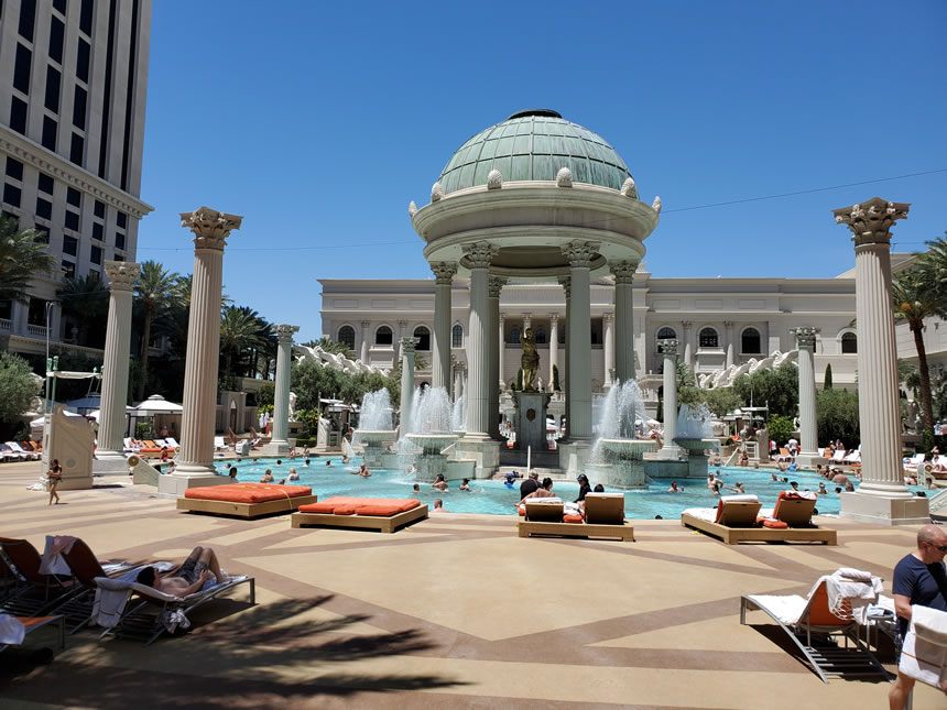 The Pools at Caesars Palace las Vegas