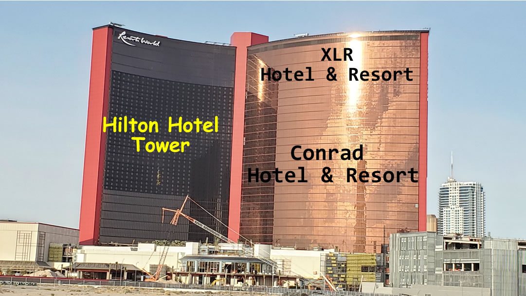 Resorts World las Vegas Hilton brand