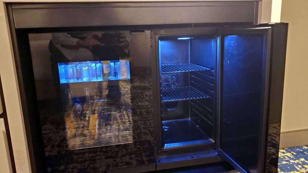 Hilton Las Vegas mini fridge